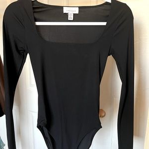 Square Neck Long Sleeve Bodysuit